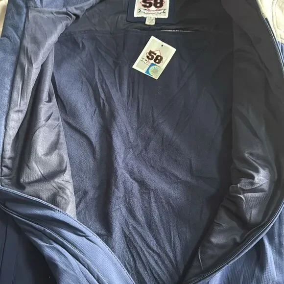 NWT Men’s 58 Sports Syracuse University Full Zipper Jacket Blue Medium